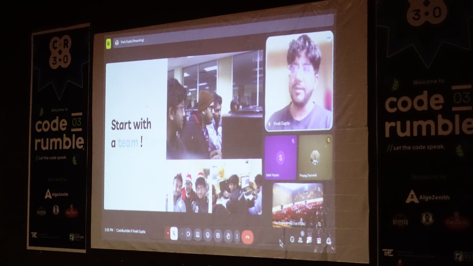 A moment from CodeRumble 3.0